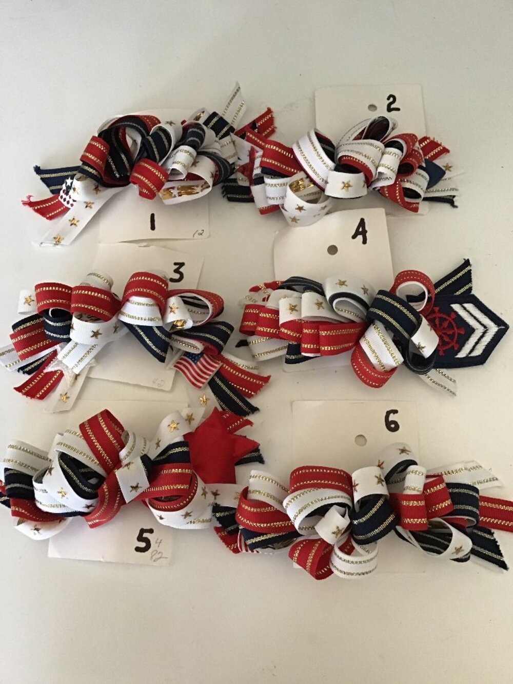 Marilyn's Bows New Patriotic Loop Hairbow